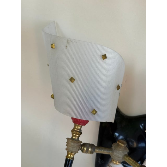 Pair of 1950's Pierre Guariche French Wall Sconces + Spare Parts Mid Century For Sale - Image 6 of 8