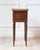 Brown Louis XVI Style Mahogany Side Table with Marble Top and Brass Gallery, 20th Cent For Sale - Image 8 of 10