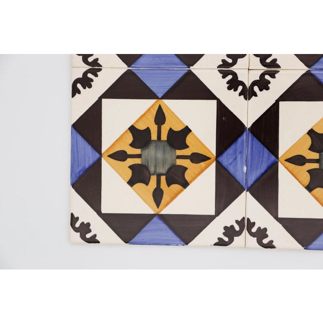1940s 1940s Set of Four Geometric Tiles, Portuguese For Sale - Image 5 of 12