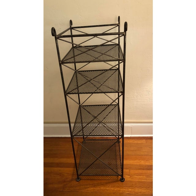 Tall French Wrought Iron Metal Étagère Bookshelf Chairish