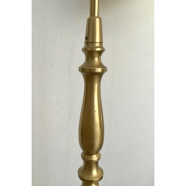 Scandinavian Modern Model 5737 Floor Lamp in Brass and Leather by Einar Bäckström, 1950s For Sale - Image 17 of 18