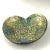 Artisan Painted Abstract Heart Shape Coconut Trinket Dish For Sale In Portland, ME - Image 6 of 12