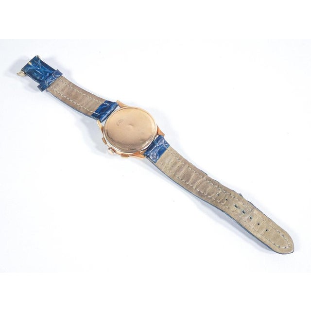 Chronograph Wristwatch in Landeron 48 Movement and 18k Gold Case, Switzerland For Sale - Image 10 of 18