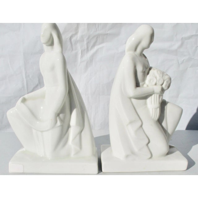 Art Deco Gaza De Vega Porcelain Allegorical Figures. - a Pair of 2 For Sale - Image 3 of 7