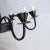 Metal Vintage Handcrafted Iron Black and Gold 8-Light Pendant For Sale - Image 7 of 10