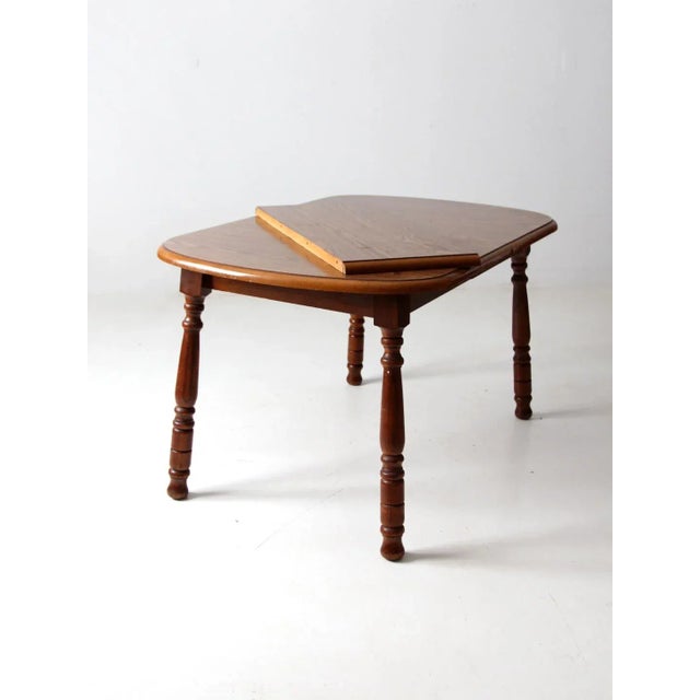 Mid-Century Modern Mid Century Oak Dining Table For Sale - Image 3 of 12