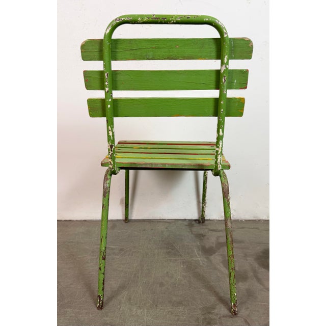 Vintage Industrial Green Chair, 1960s For Sale - Image 11 of 18
