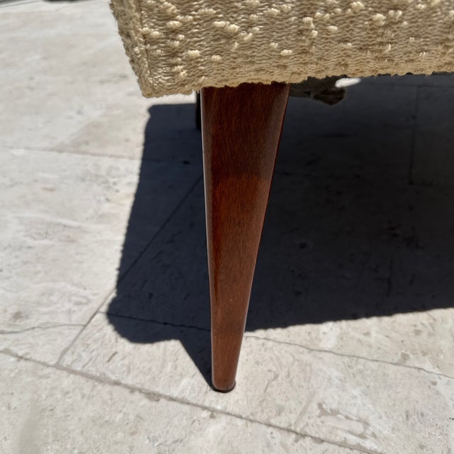 1960s Vintage Harvey Probber Attributed Lounge Chair With Brass Handle Pull For Sale - Image 5 of 12
