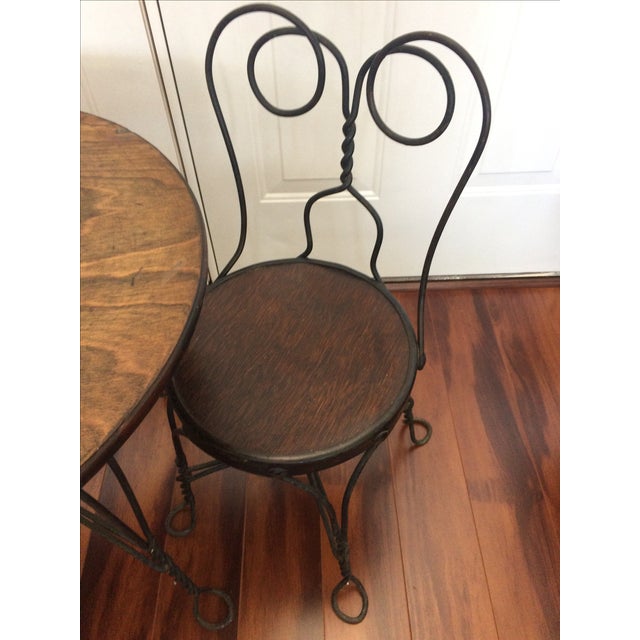 Vintage Child's Ice Cream Parlor Set Chairish