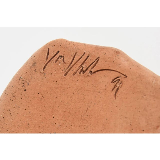 Vintage Ceramic Buckle Bag Sculpture 90's For Sale - Image 12 of 12