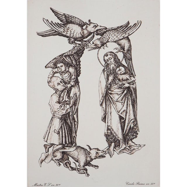 Modern Cécile Reims, The War Between the Past and the Present, 20th Century, Etching For Sale - Image 3 of 10