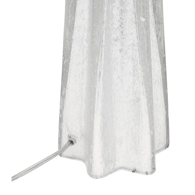 Silver Silver Leaf Murano Pulegoso Glass Lamps - a Pair For Sale - Image 8 of 10