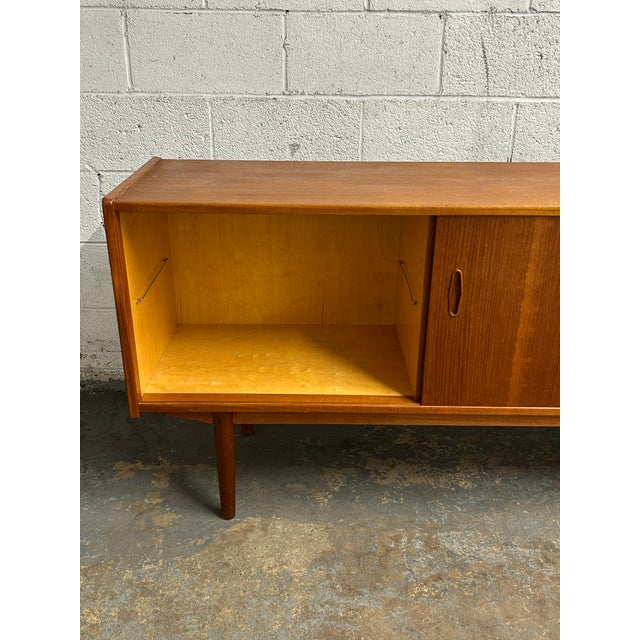 Mid-Century Modern Nils Jonsson for Troeds Sweden - Teak Mid Century Modern Low Sideboard “Trio” 1960s For Sale - Image 3 of 12