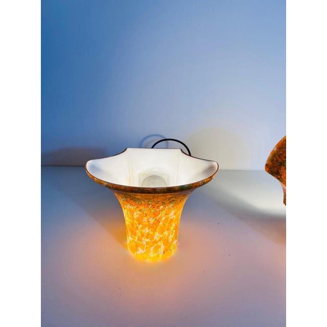 1960s Mosaic Glass Wall Lamps attributed to Peill & Putzler, Germany, 1960s, Set of 2 For Sale - Image 5 of 16