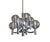 Vintage Chromed and Glass Pendant Light from Kaiser-Leuchten, 1960s For Sale - Image 6 of 17