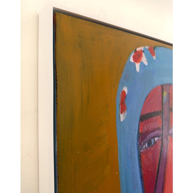 2020s "Flower Woman", Original Painting by Rebecca Jack For Sale - Image 5 of 5