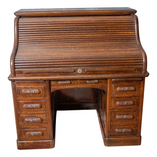 Roll Top Desk from Maples & Co., 1906 For Sale