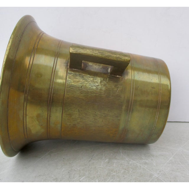 Early 20th Century Antique Bronze Mortal and Pestal For Sale - Image 5 of 7