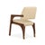 Contemporary Arches Dining Chair in Tweed and Walnut from Insidherland For Sale - Image 3 of 4
