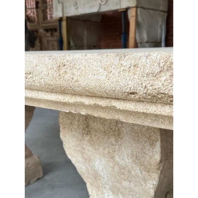 More information coming soon… Hand-carved in Provence, France, this beautiful garden table consists of six pieces of...