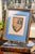 English Preppy Antique English School Framed Crest Patch Armorial Coat of Arms Home Wall Decor For Sale - Image 3 of 11