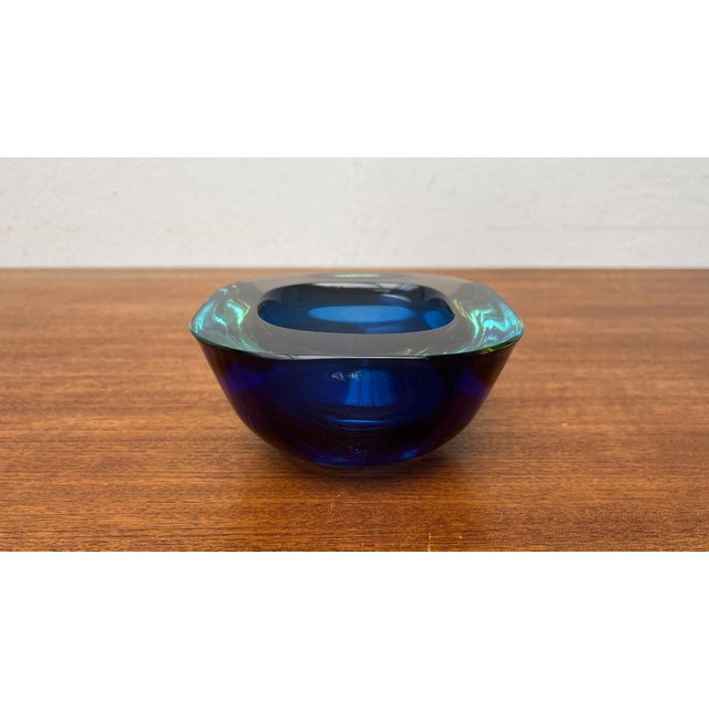 Vintage Sommerso Glass Bowl, 1970s For Sale - Image 12 of 18