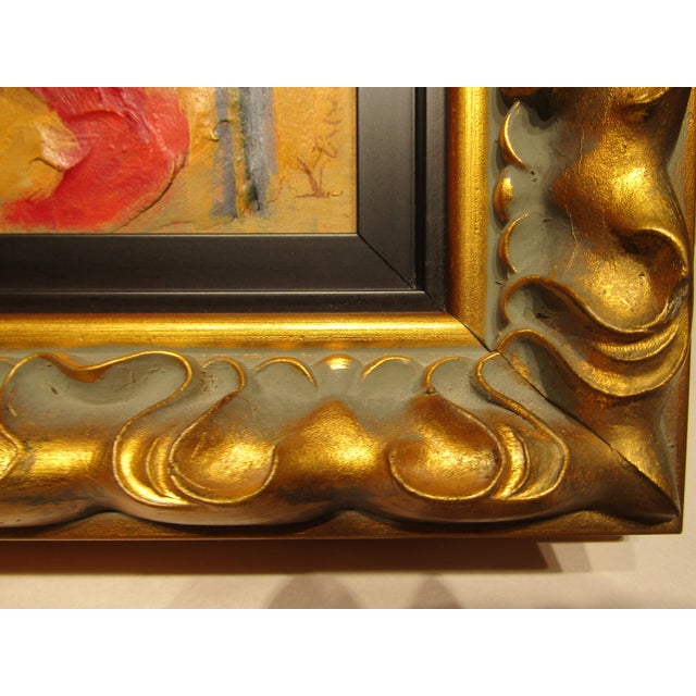 Terra Cotta Mark Kanovich Terra-Cotta and Acrylic Painting Wood Panel Signed Dated 2012 Coa For Sale - Image 8 of 13