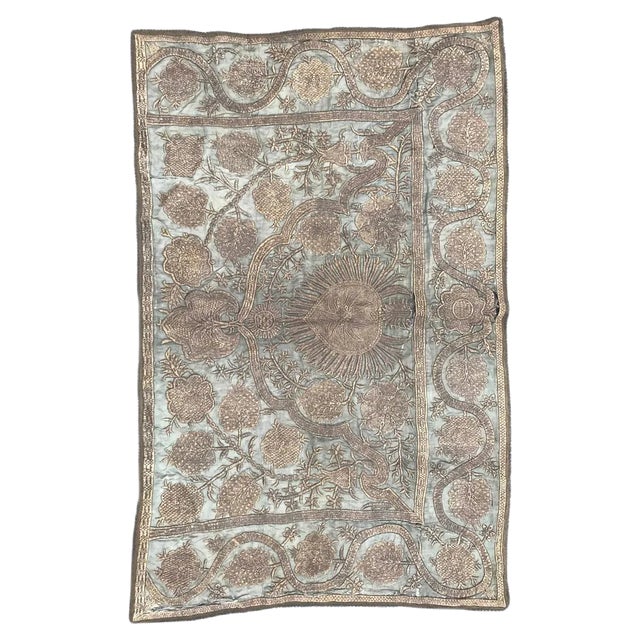 Antique Ottoman Silk and Metal Embroidery For Sale