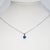 Kyanite Pendant Necklace in Solid 14k Gold – Round 5mm Natural Blue Kyanite For Sale - Image 4 of 7