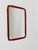 Big Danish teak and brass mid-century Modern wall-mounted mirror, 1960s Made in Denmark Height: 78 centimeters Width: 47...
