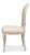 An oval of woven cane sits within each carved back, painted to match the frame so the weave reads as texture rather than...