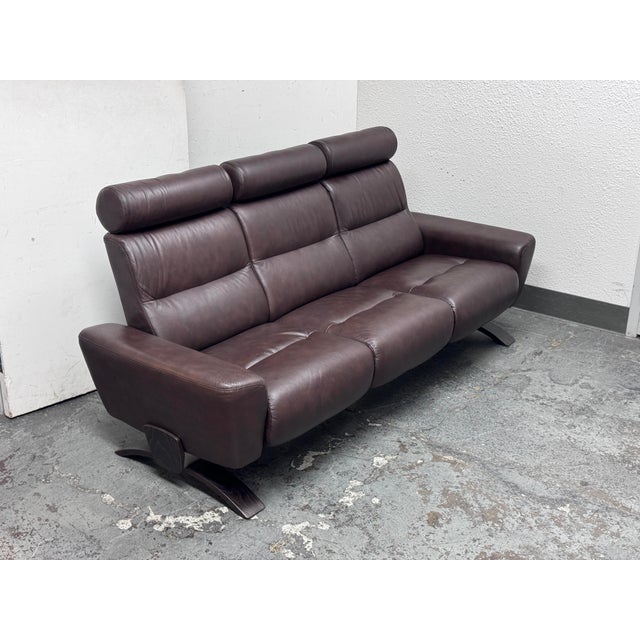 Ekornes Julia Stressless Leather Sofa Chairish