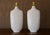 Mid-Century Modern Vintage 1950s MCM White Crackle Glaze Ceramic Table Lamps - A Pair For Sale - Image 3 of 17