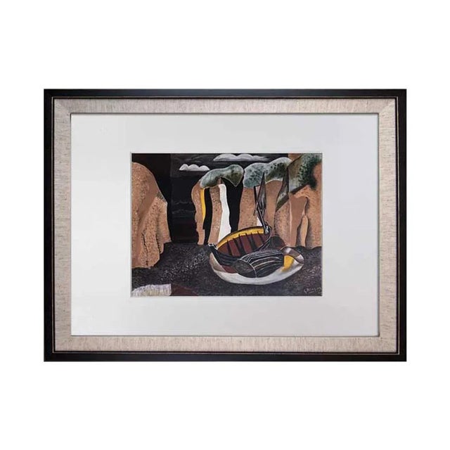 Modern Modern Georges Braque Limited Edition Lithograph Sign "Les Falaises" For Sale - Image 3 of 7