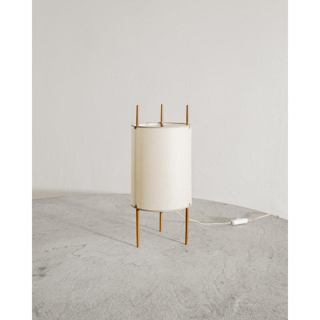 Wood Early Mid-Century Cylinder No 9 Table Desk Lamp by Isamu Noguchi for Knoll USA, 1940s For Sale - Image 7 of 7