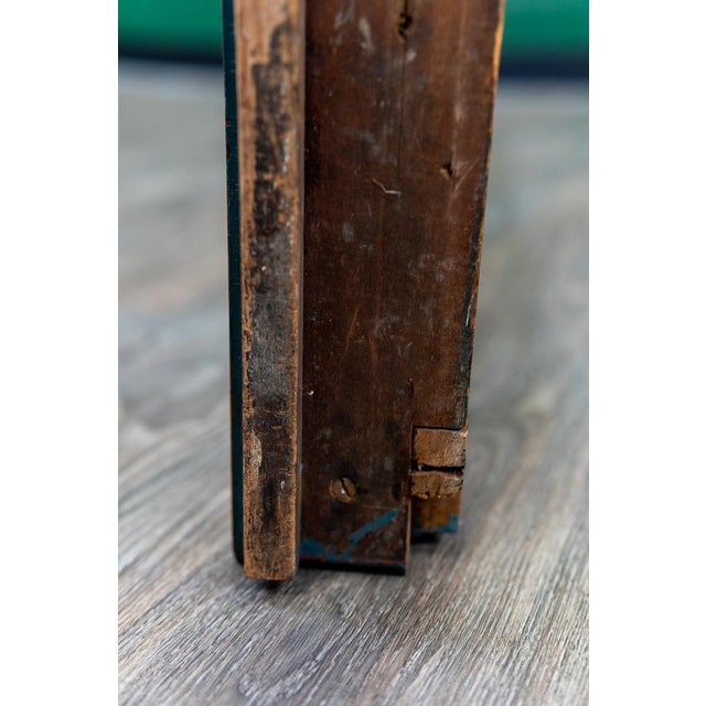 Incredibly Unique American 19th Century Painted Pool | Billiard | Snooker Cue Rack For Sale - Image 13 of 16