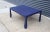 Carl Springer Style Blue Raffia Coffee Table For Sale - Image 4 of 8