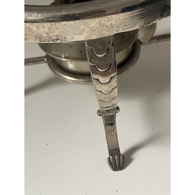 1920s Austrian Art Nouveau Tea Kettle With Stand For Sale - Image 4 of 7