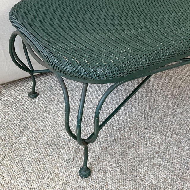 1990s Lloyds Loom Flanders Loom Vintage Line Wicker Coffee Table Glass