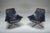Black Set of Leather Armchairs by Rodolfo Dordoni for Matteo Grassi, 1990s For Sale - Image 8 of 13