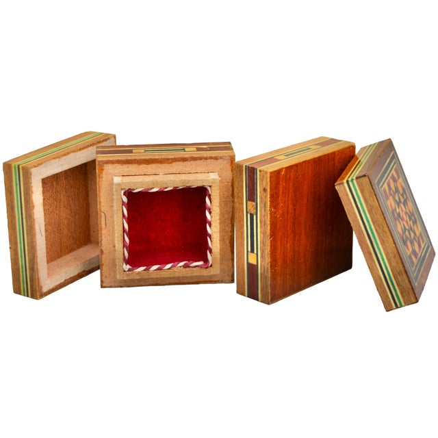 Mid 20th Century Mid 20th Century Handmade Moorish-Patterned & Inlaid Damascene Boxes - S/2 For Sale - Image 5 of 5