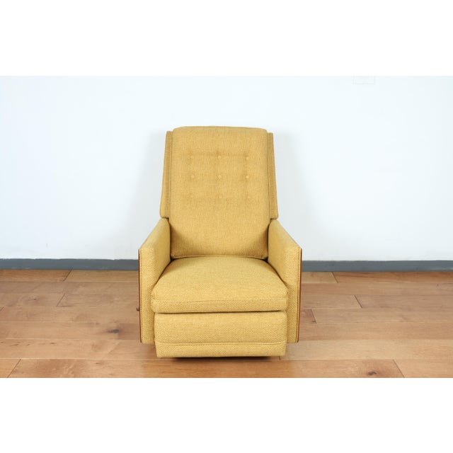 Mid Century Walnut Lazy Boy Chair Chairish