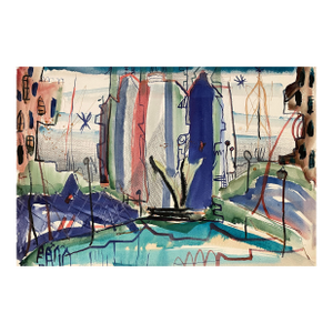 1950s Robert Colborne New York City Abstract Painting