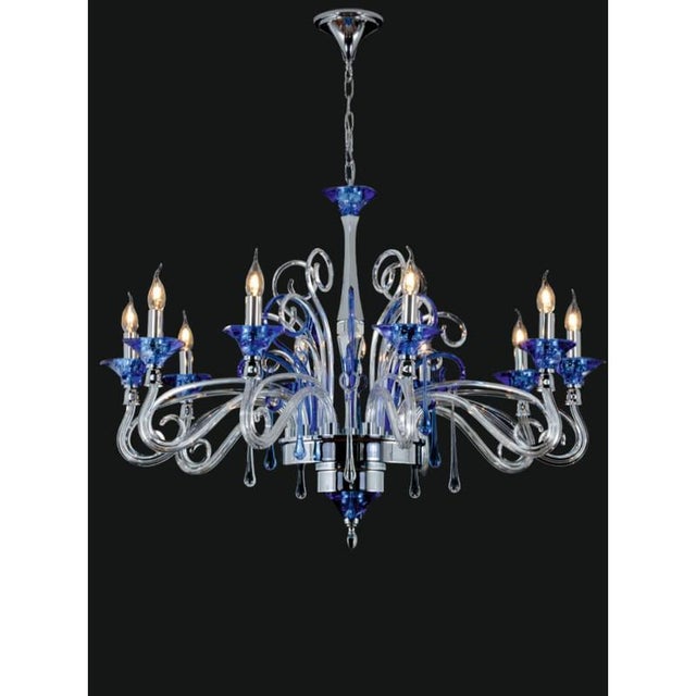 Collection Orchidea Chandelier, Metal and Crystal, NCS 437 by Jago For Sale - Image 4 of 10