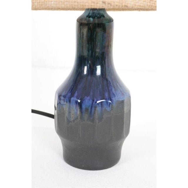 Mid-Century Modern Mid-Century Modern Danish Ceramic Table Lamp by Ernst Nielsen, Faxe, 1960s For Sale - Image 3 of 13