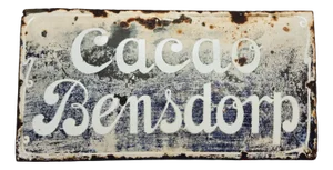 Antique Enamel Advertising Sign, 1900s