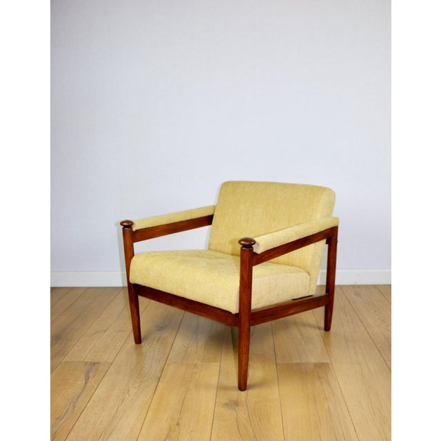 Vintage Loft Armchair in Yellow, 1970s For Sale - Image 4 of 12