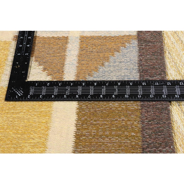 Textile Vintage Swedish Rollakan Rug, 05'05 X 08'01 For Sale - Image 7 of 10