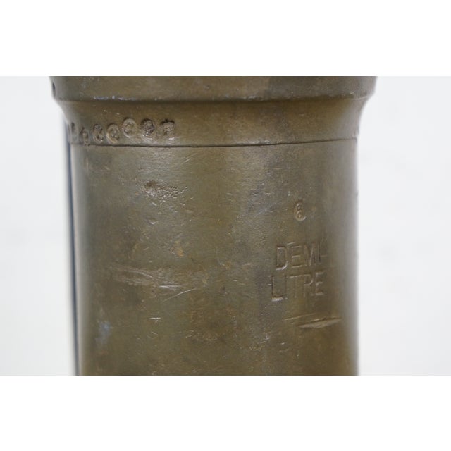 Late 19th Century Antique Graduated Zamac Italian Pewter Measuring Cups Steins Tankards 2" to 8"- Set of 8 For Sale - Image 5 of 18