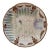 French Barbotine Majolica Asparagus Plate With Shell Sauce Well For Sale